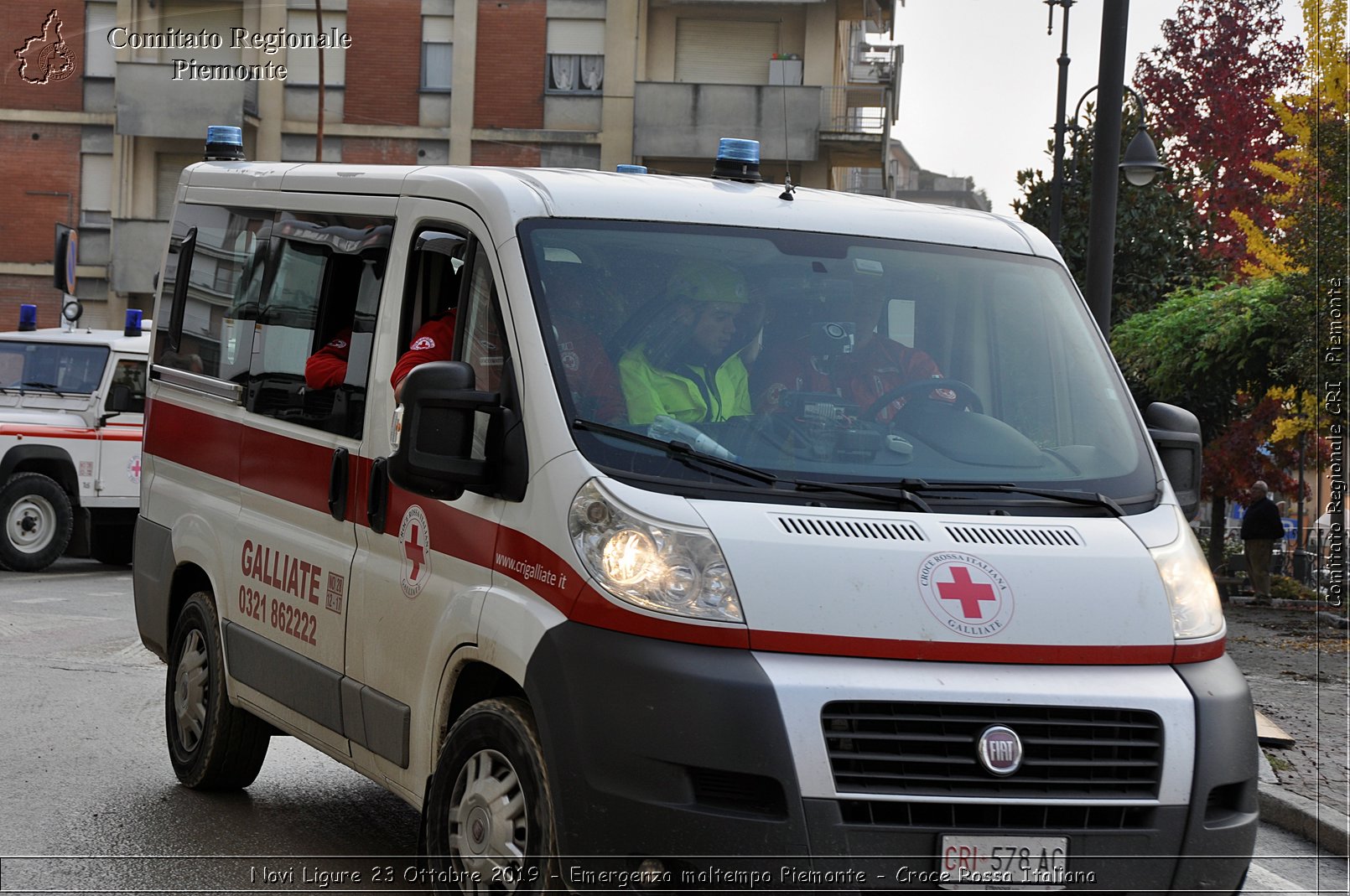 Novi Ligure 23 Ottobre 2019 - Emergenza maltempo Piemonte - Croce Rossa Italiana