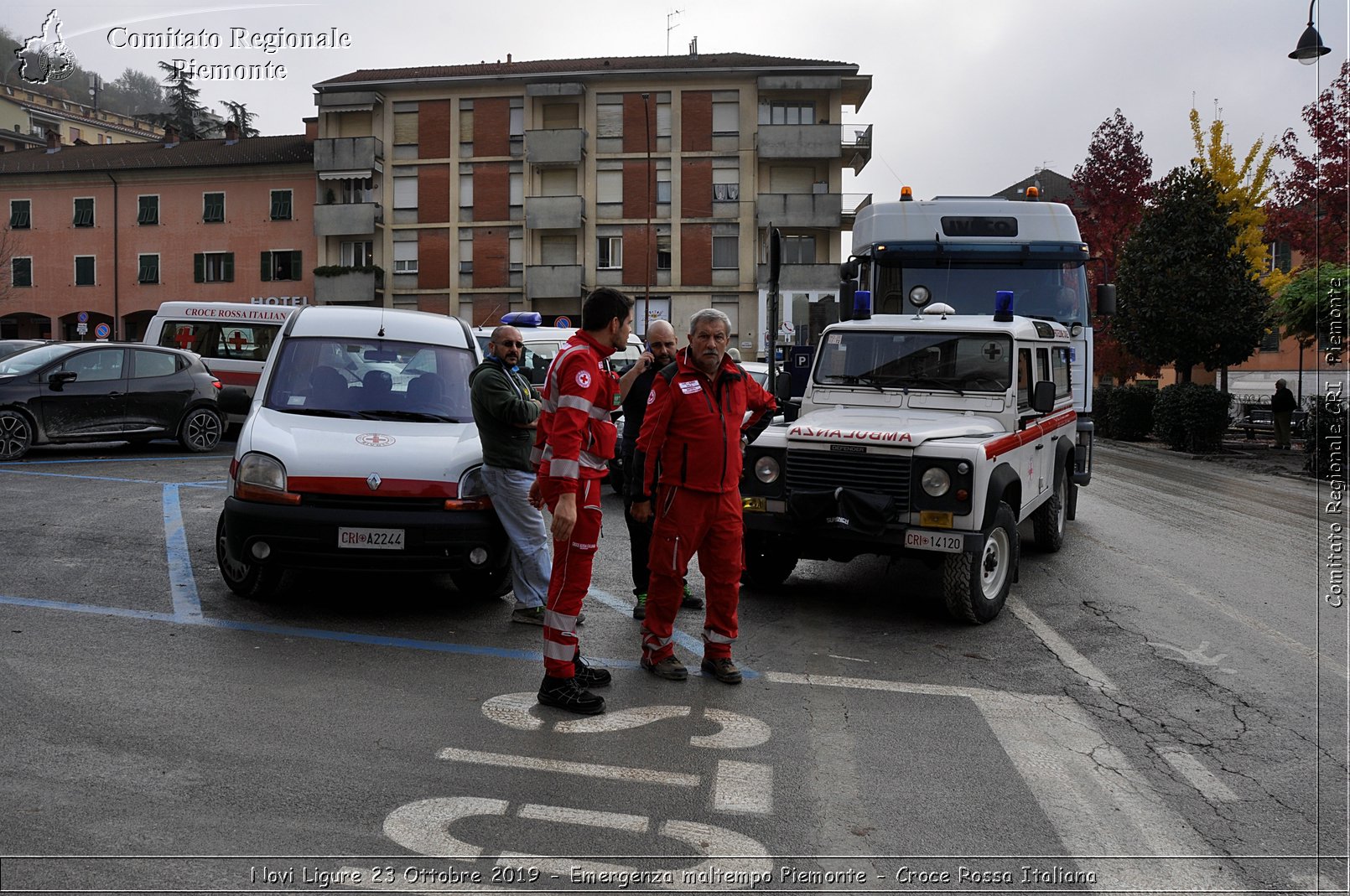 Novi Ligure 23 Ottobre 2019 - Emergenza maltempo Piemonte - Croce Rossa Italiana