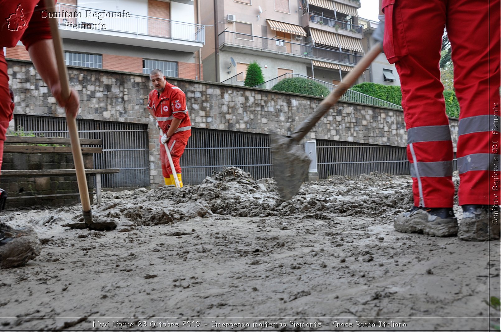 Novi Ligure 23 Ottobre 2019 - Emergenza maltempo Piemonte - Croce Rossa Italiana