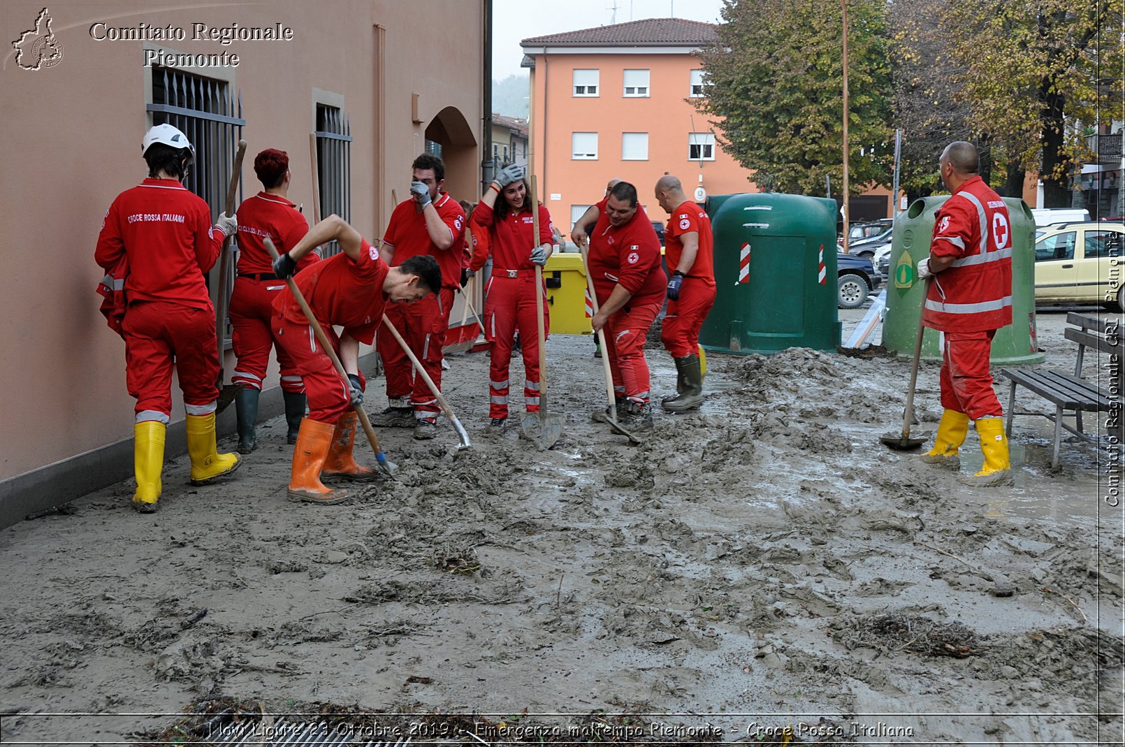 Novi Ligure 23 Ottobre 2019 - Emergenza maltempo Piemonte - Croce Rossa Italiana