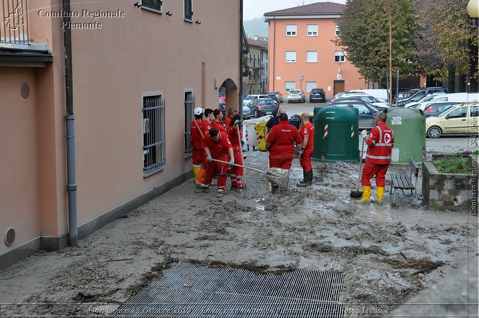 Novi Ligure 23 Ottobre 2019 - Emergenza maltempo Piemonte - Croce Rossa Italiana