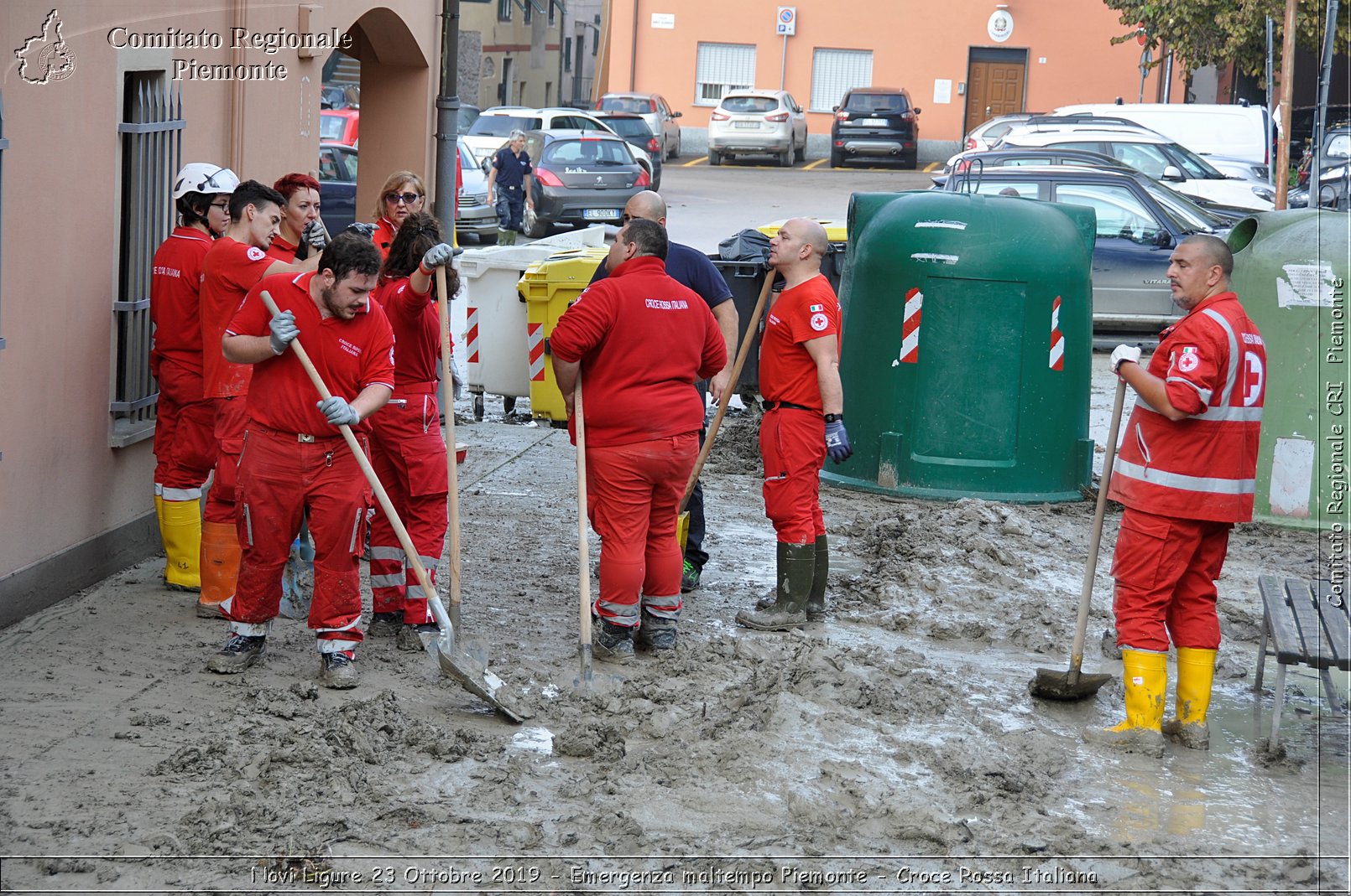 Novi Ligure 23 Ottobre 2019 - Emergenza maltempo Piemonte - Croce Rossa Italiana