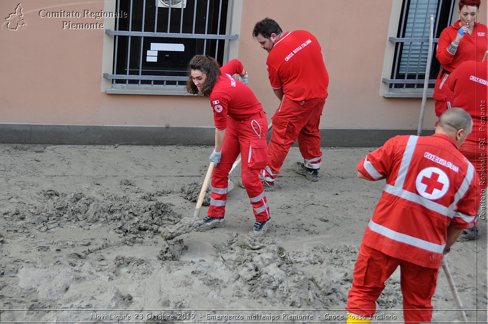 Novi Ligure 23 Ottobre 2019 - Emergenza maltempo Piemonte - Croce Rossa Italiana