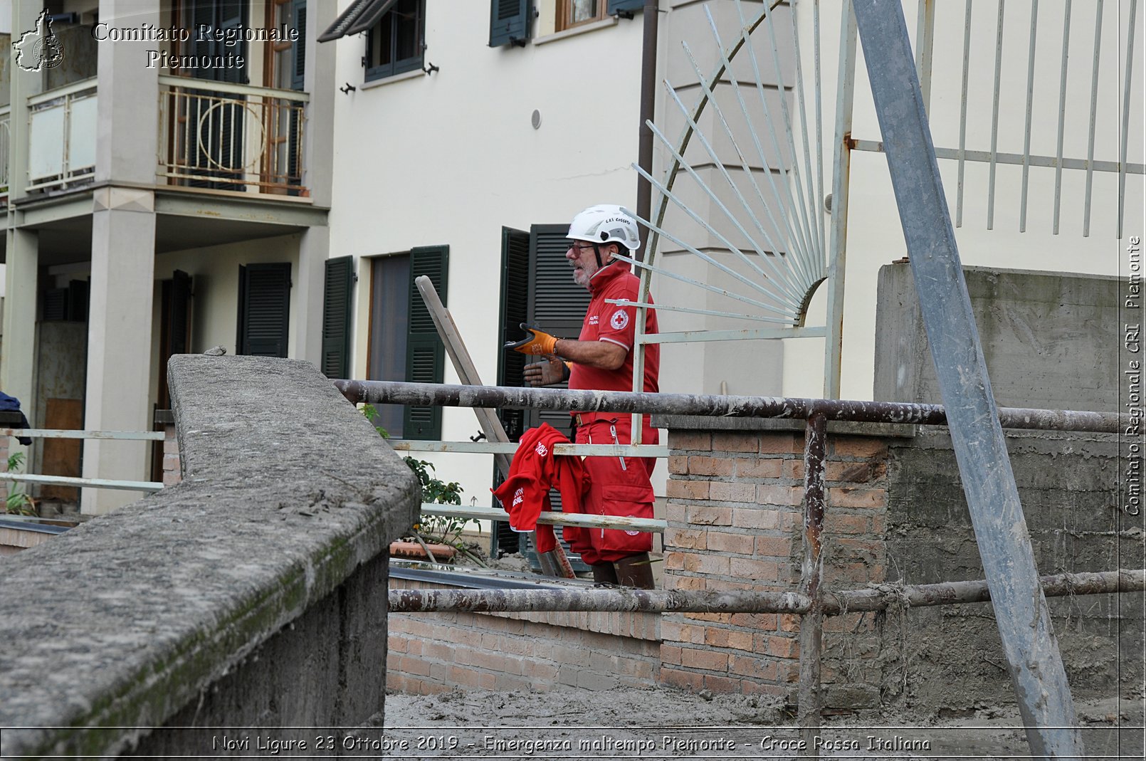 Novi Ligure 23 Ottobre 2019 - Emergenza maltempo Piemonte - Croce Rossa Italiana