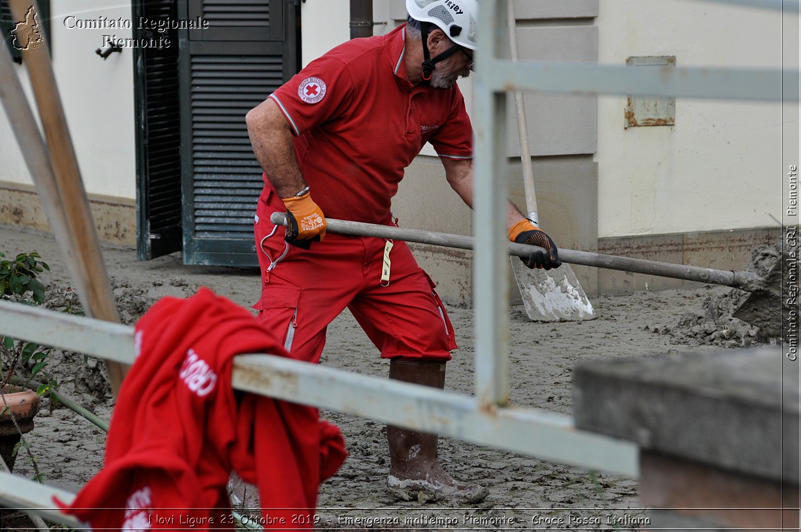 Novi Ligure 23 Ottobre 2019 - Emergenza maltempo Piemonte - Croce Rossa Italiana