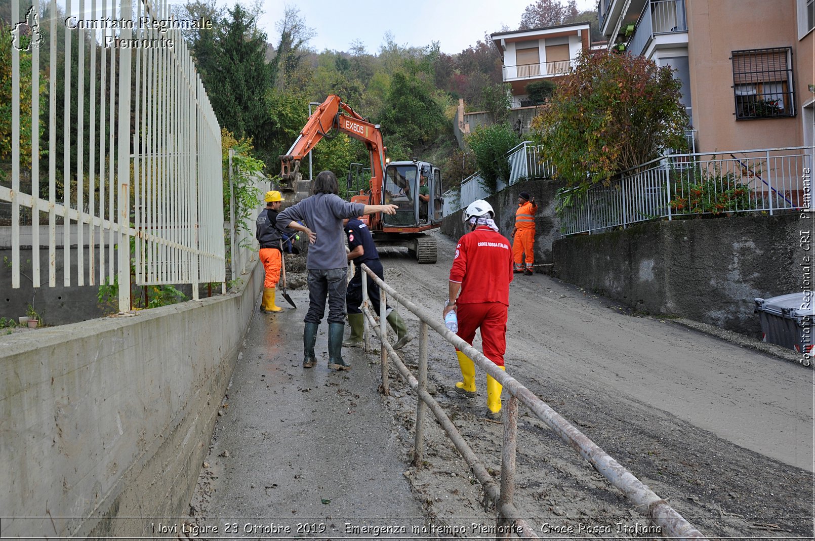 Novi Ligure 23 Ottobre 2019 - Emergenza maltempo Piemonte - Croce Rossa Italiana