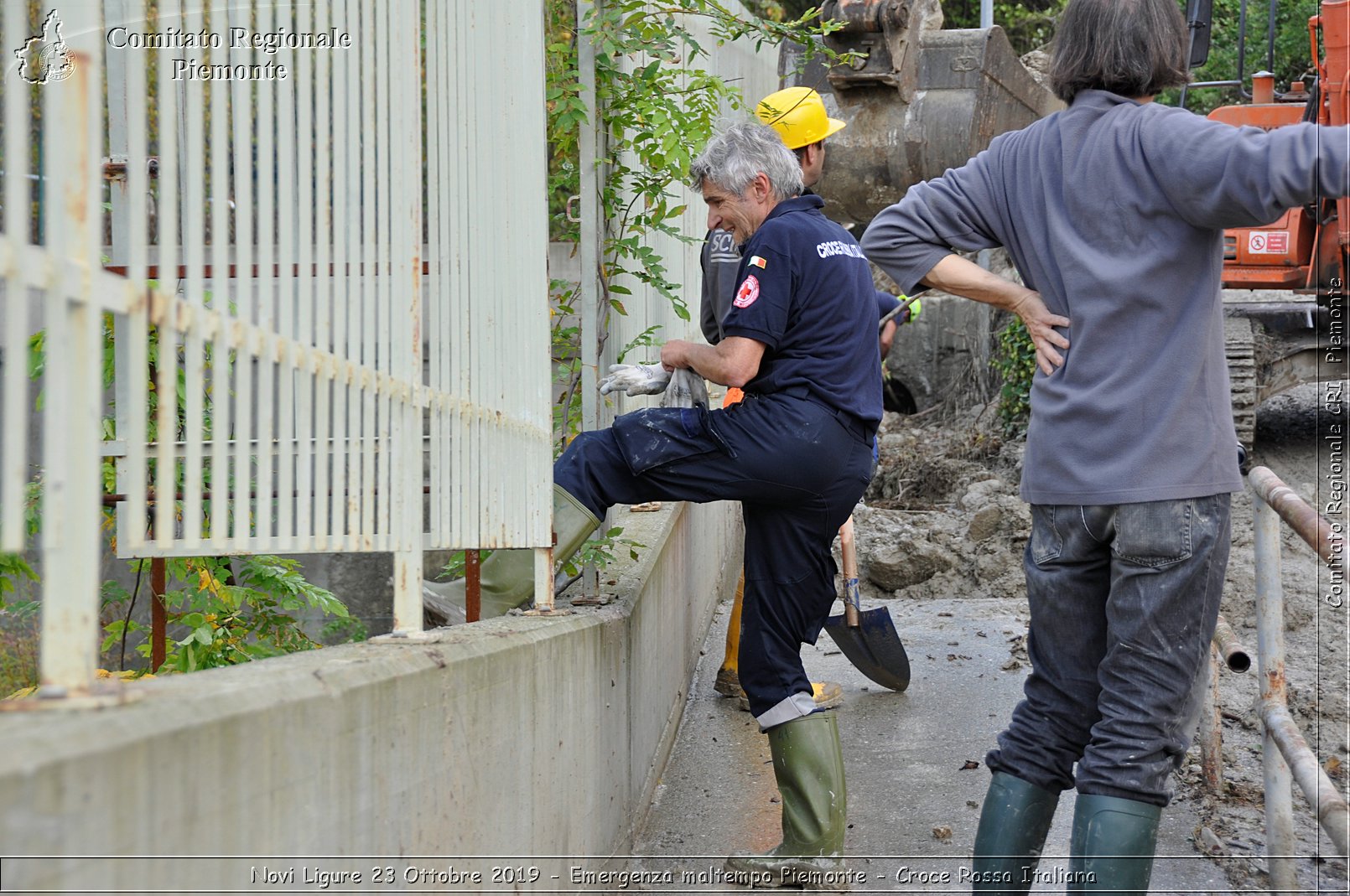 Novi Ligure 23 Ottobre 2019 - Emergenza maltempo Piemonte - Croce Rossa Italiana