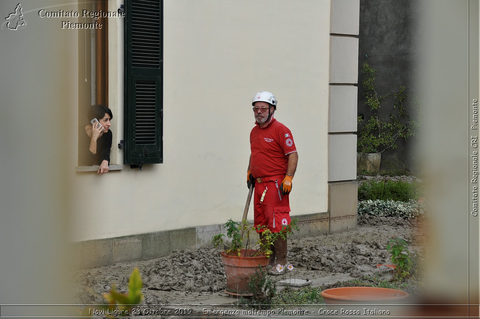 Novi Ligure 23 Ottobre 2019 - Emergenza maltempo Piemonte - Croce Rossa Italiana