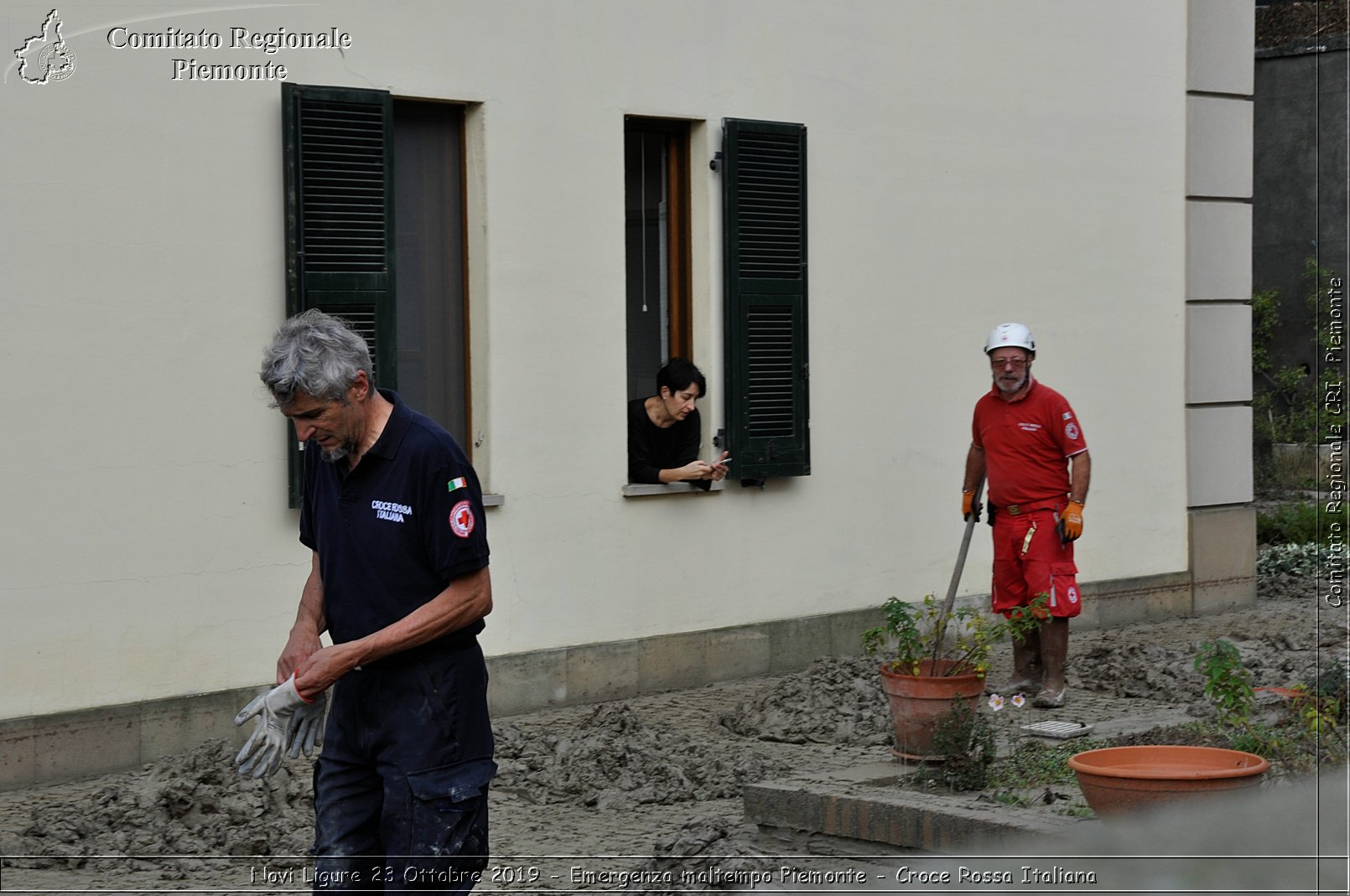 Novi Ligure 23 Ottobre 2019 - Emergenza maltempo Piemonte - Croce Rossa Italiana