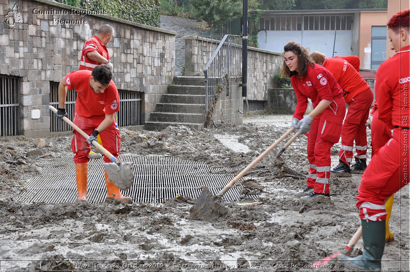 Novi Ligure 23 Ottobre 2019 - Emergenza maltempo Piemonte - Croce Rossa Italiana