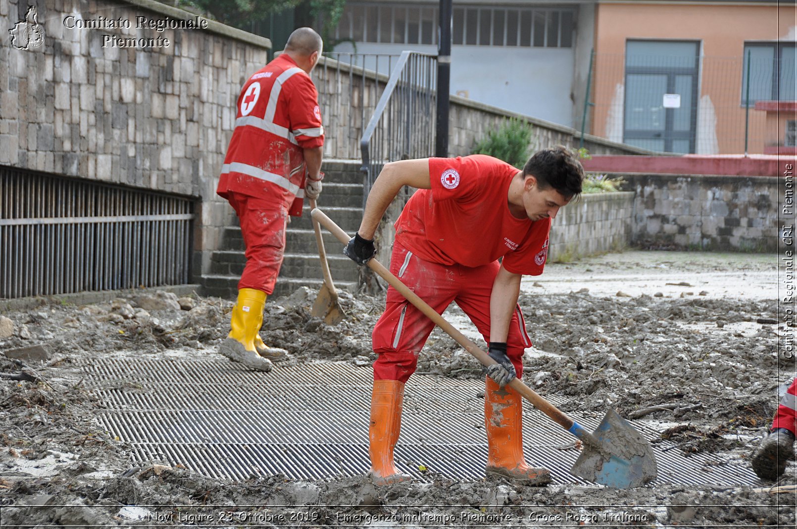 Novi Ligure 23 Ottobre 2019 - Emergenza maltempo Piemonte - Croce Rossa Italiana