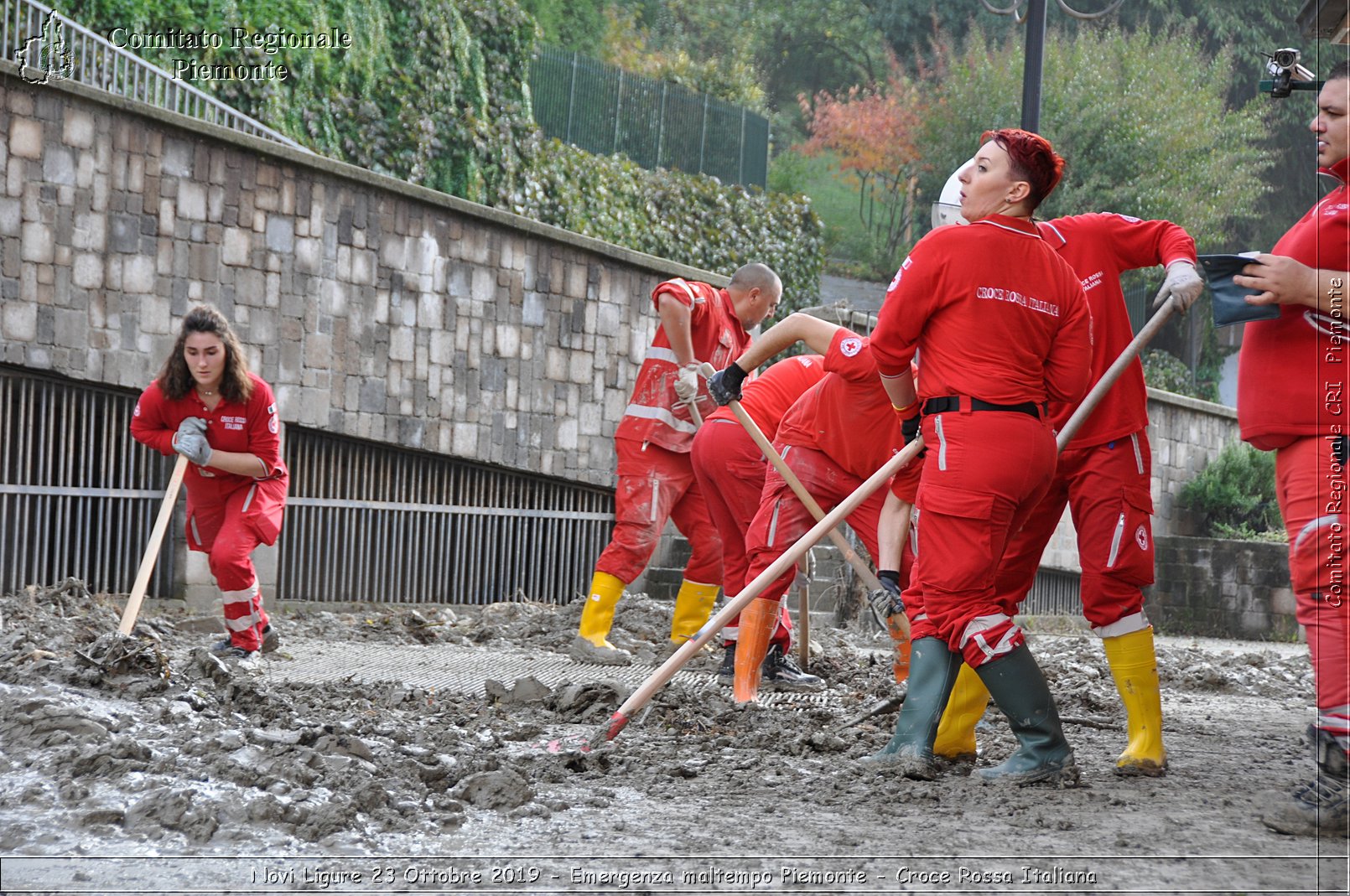 Novi Ligure 23 Ottobre 2019 - Emergenza maltempo Piemonte - Croce Rossa Italiana