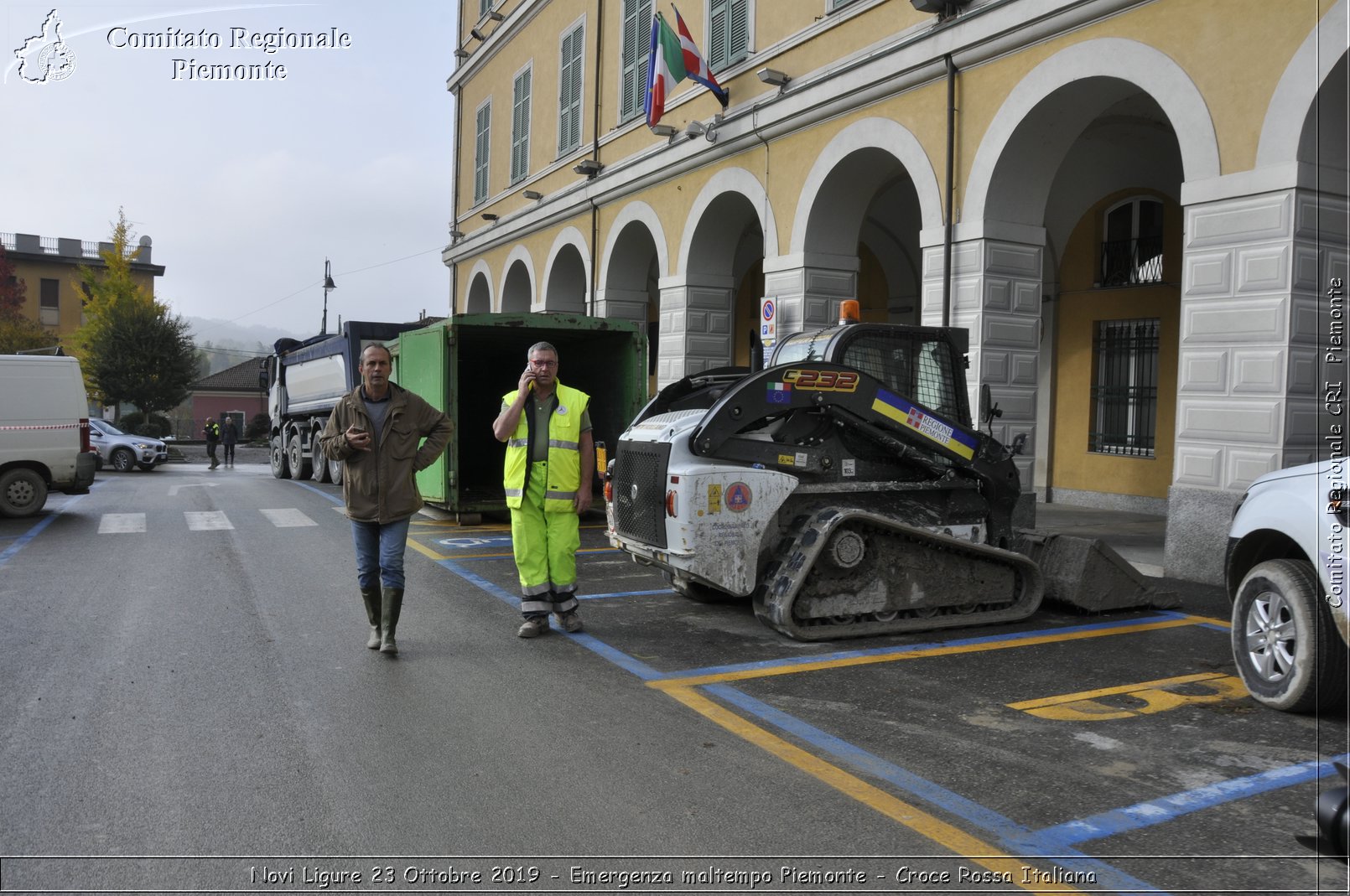 Novi Ligure 23 Ottobre 2019 - Emergenza maltempo Piemonte - Croce Rossa Italiana