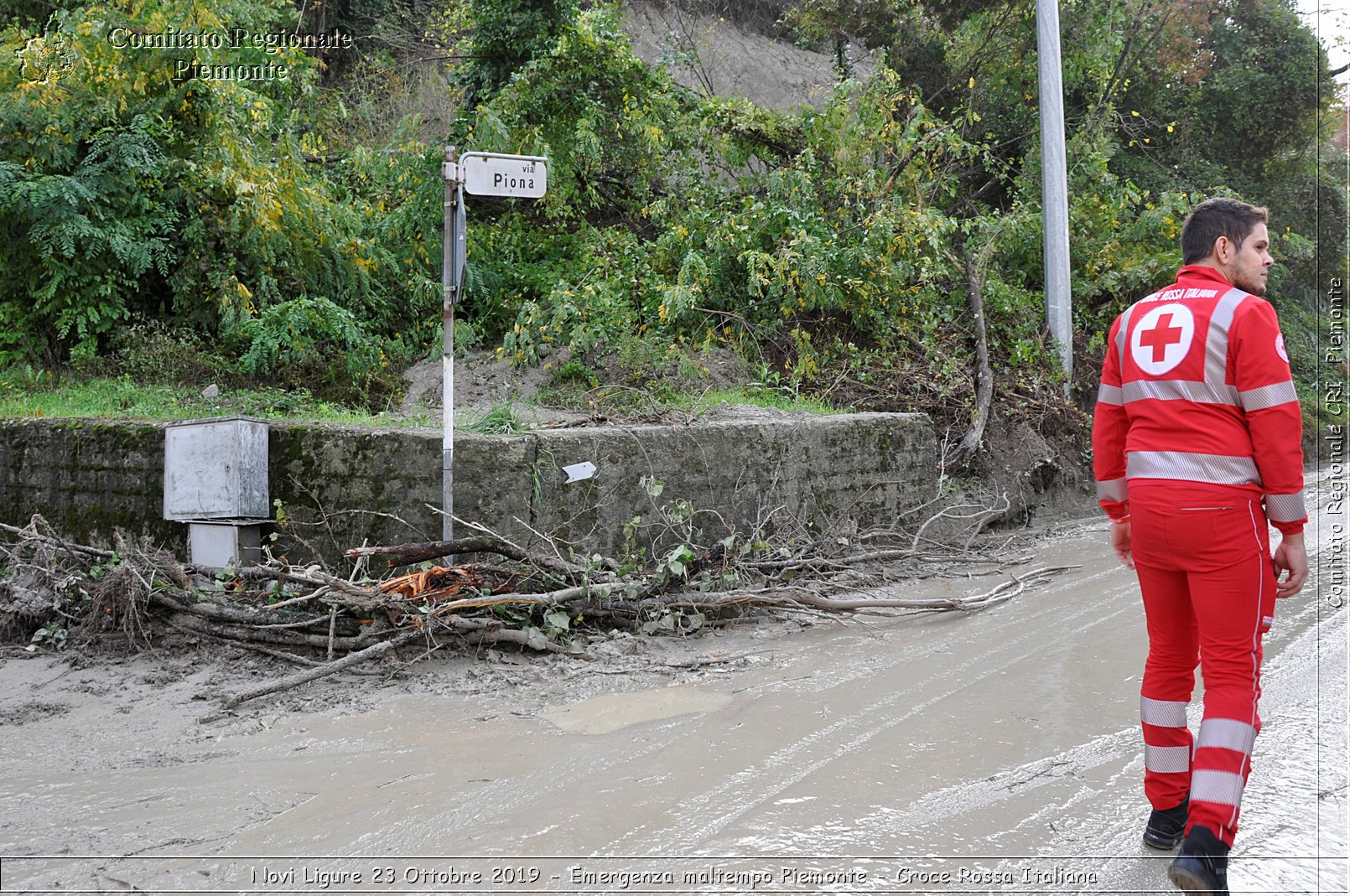 Novi Ligure 23 Ottobre 2019 - Emergenza maltempo Piemonte - Croce Rossa Italiana