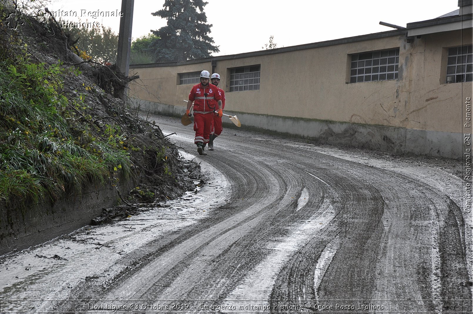 Novi Ligure 23 Ottobre 2019 - Emergenza maltempo Piemonte - Croce Rossa Italiana