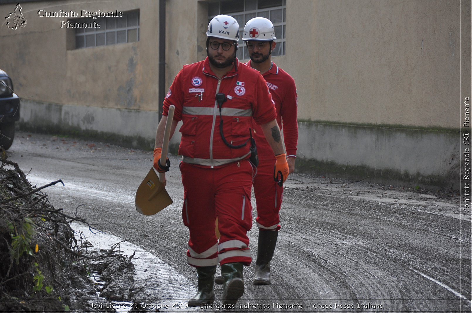 Novi Ligure 23 Ottobre 2019 - Emergenza maltempo Piemonte - Croce Rossa Italiana