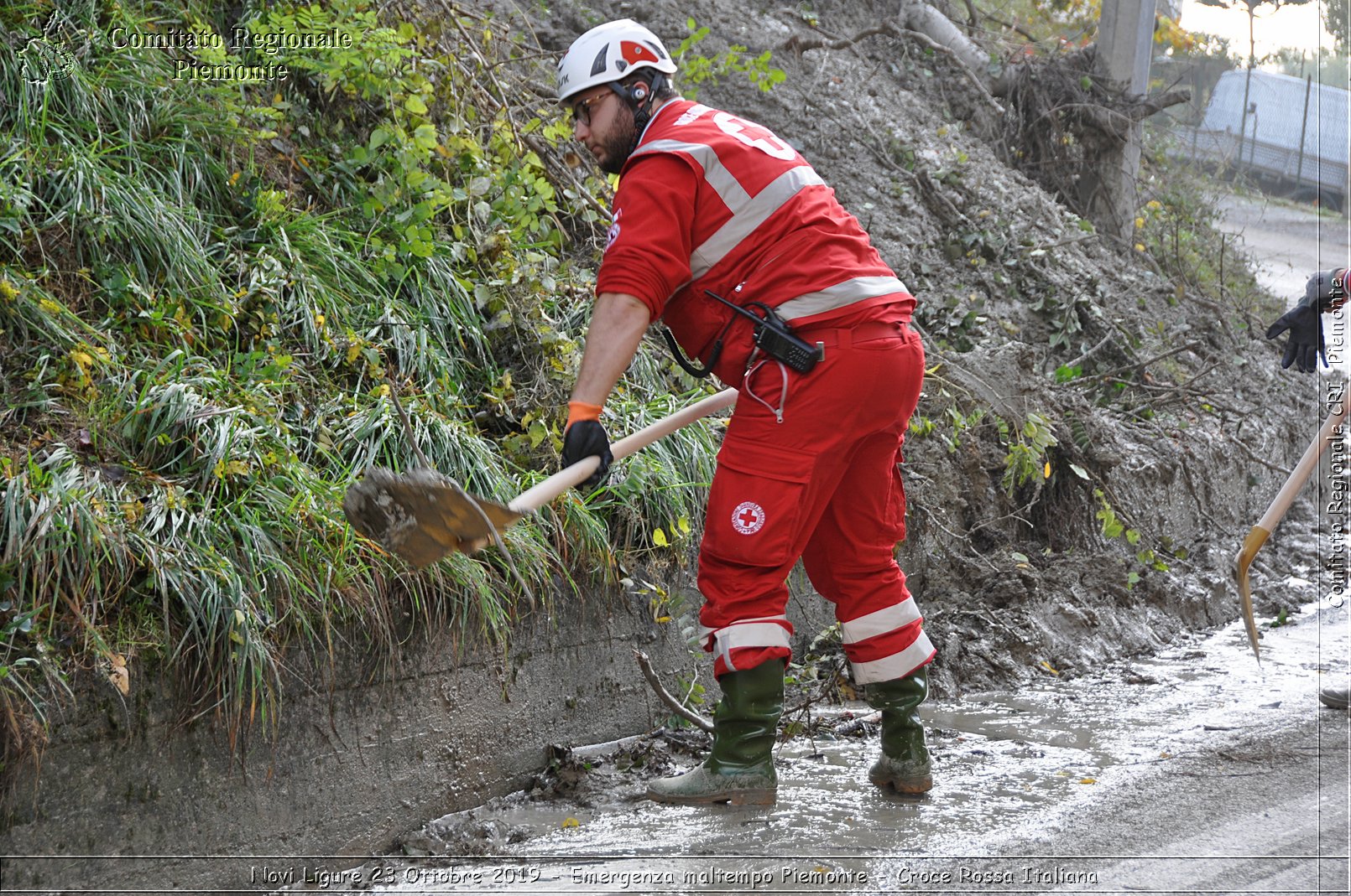 Novi Ligure 23 Ottobre 2019 - Emergenza maltempo Piemonte - Croce Rossa Italiana