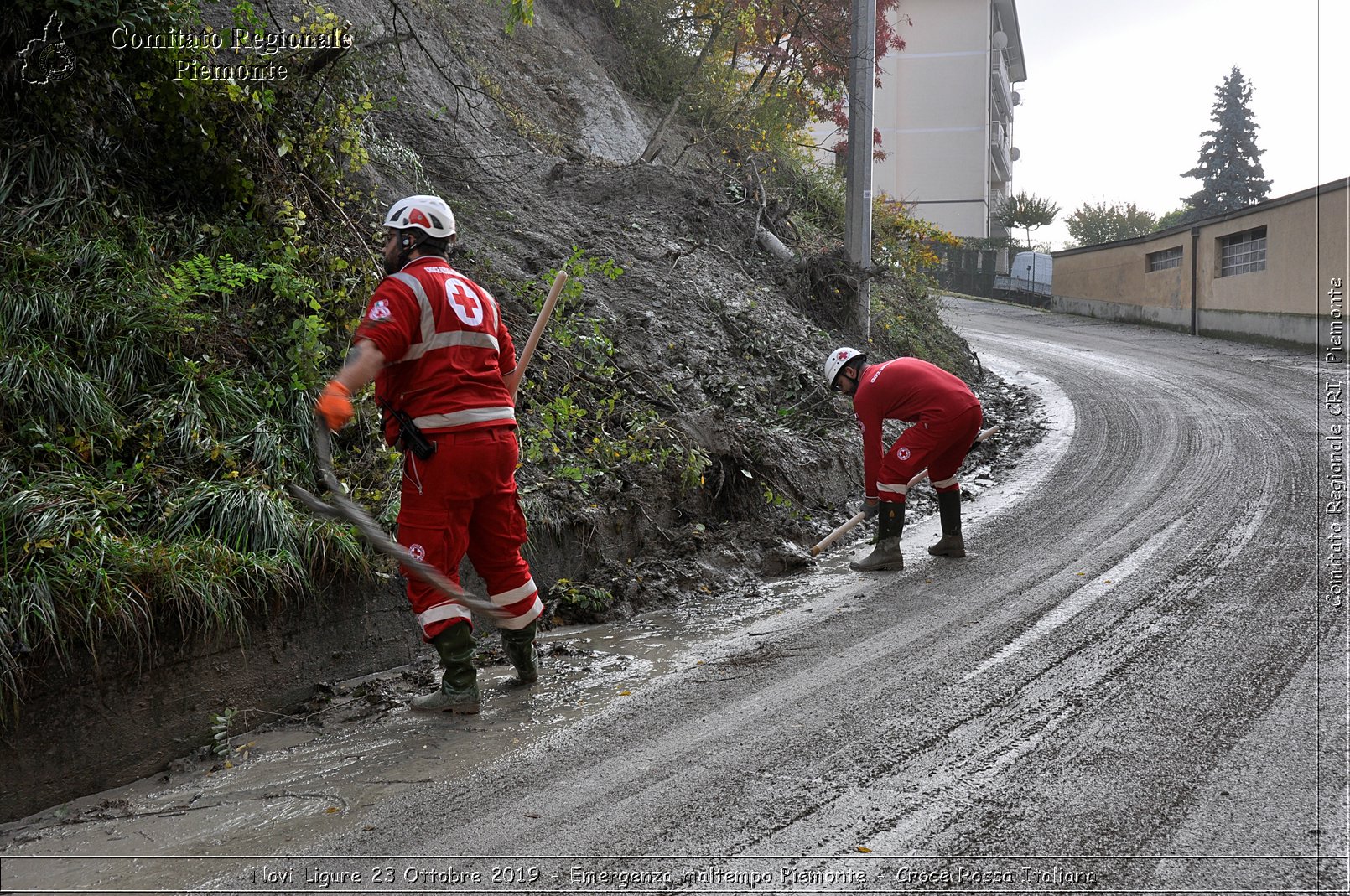 Novi Ligure 23 Ottobre 2019 - Emergenza maltempo Piemonte - Croce Rossa Italiana