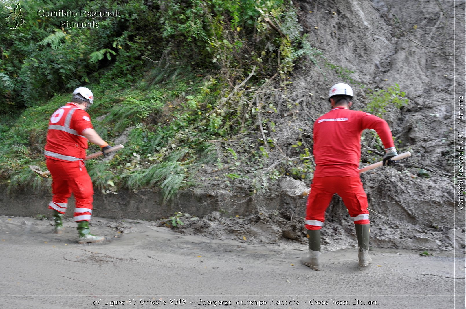 Novi Ligure 23 Ottobre 2019 - Emergenza maltempo Piemonte - Croce Rossa Italiana