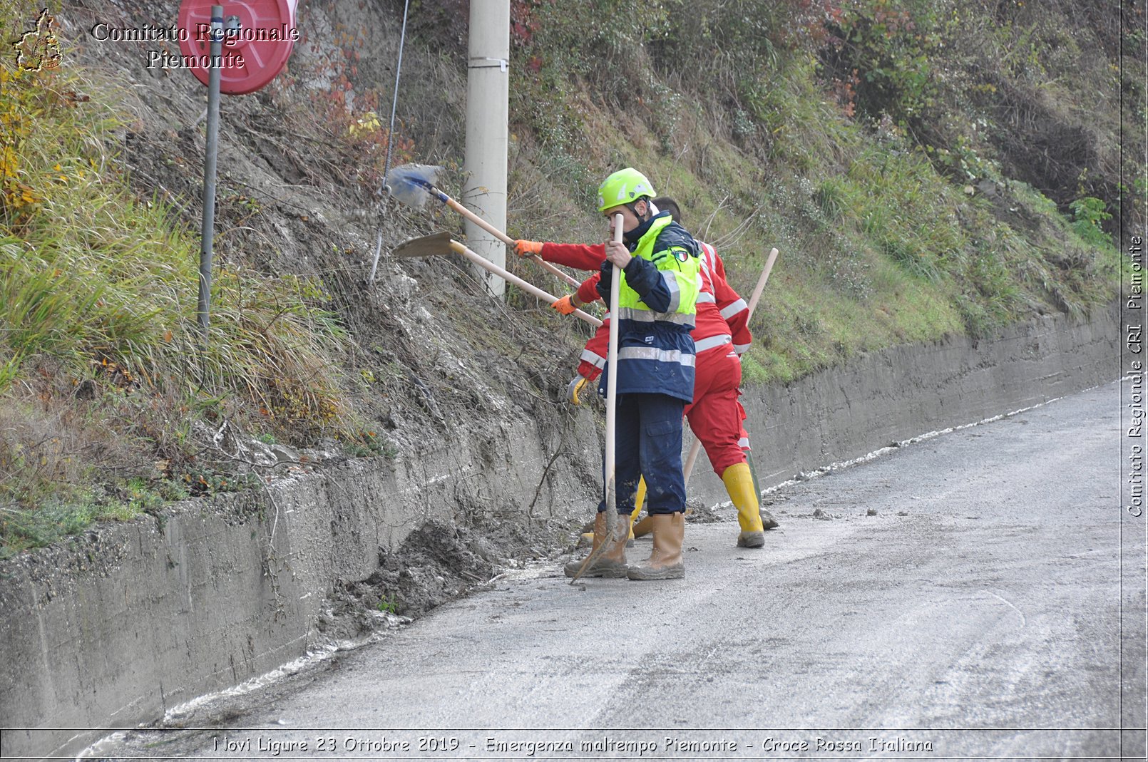 Novi Ligure 23 Ottobre 2019 - Emergenza maltempo Piemonte - Croce Rossa Italiana