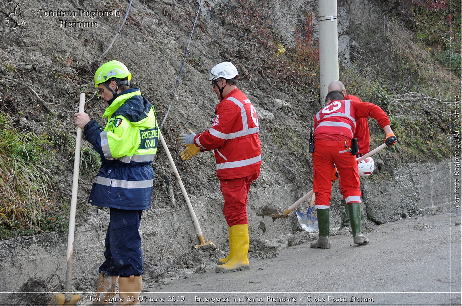 Novi Ligure 23 Ottobre 2019 - Emergenza maltempo Piemonte - Croce Rossa Italiana