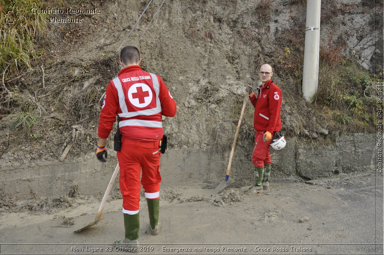 Novi Ligure 23 Ottobre 2019 - Emergenza maltempo Piemonte - Croce Rossa Italiana