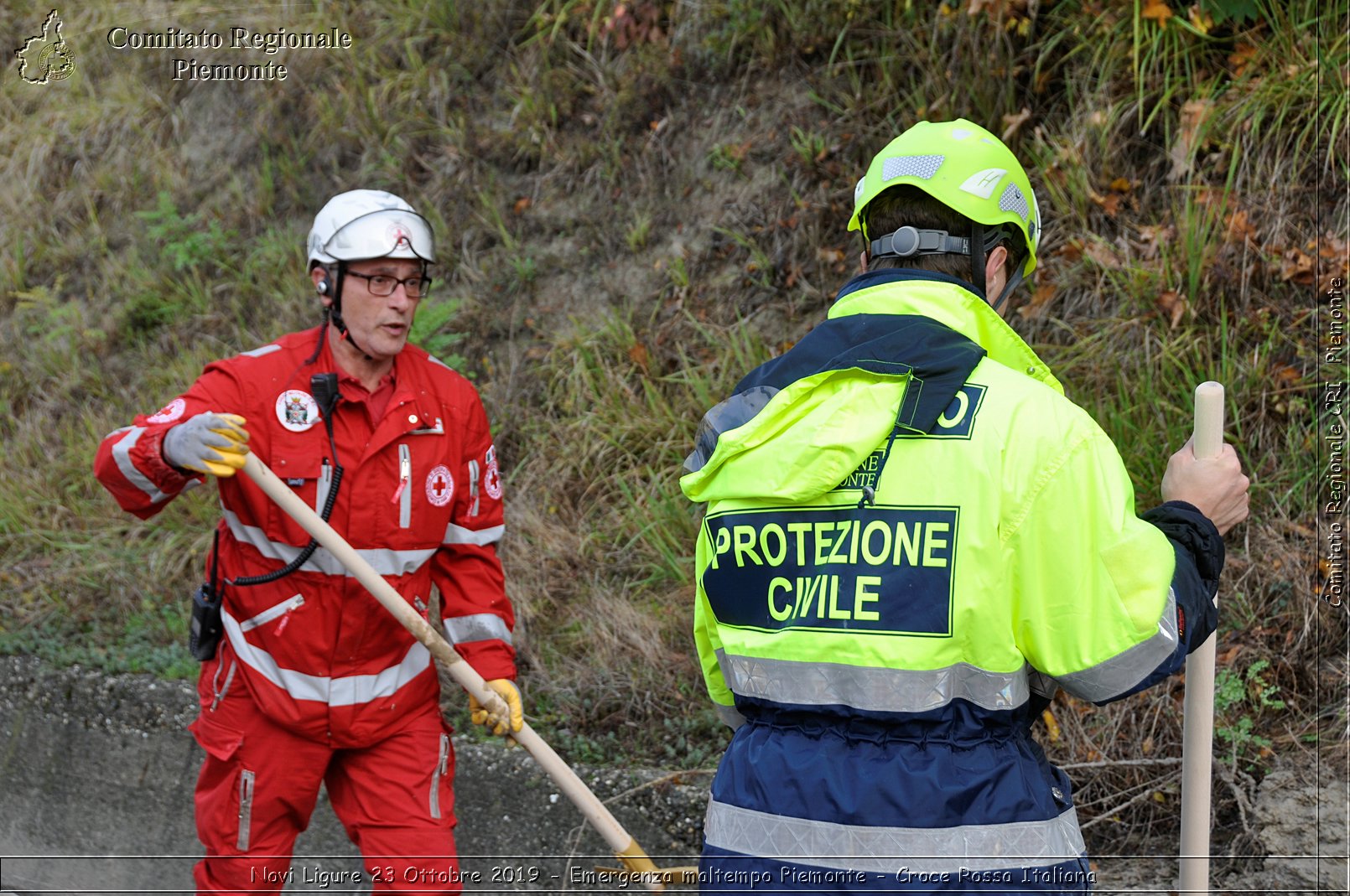 Novi Ligure 23 Ottobre 2019 - Emergenza maltempo Piemonte - Croce Rossa Italiana