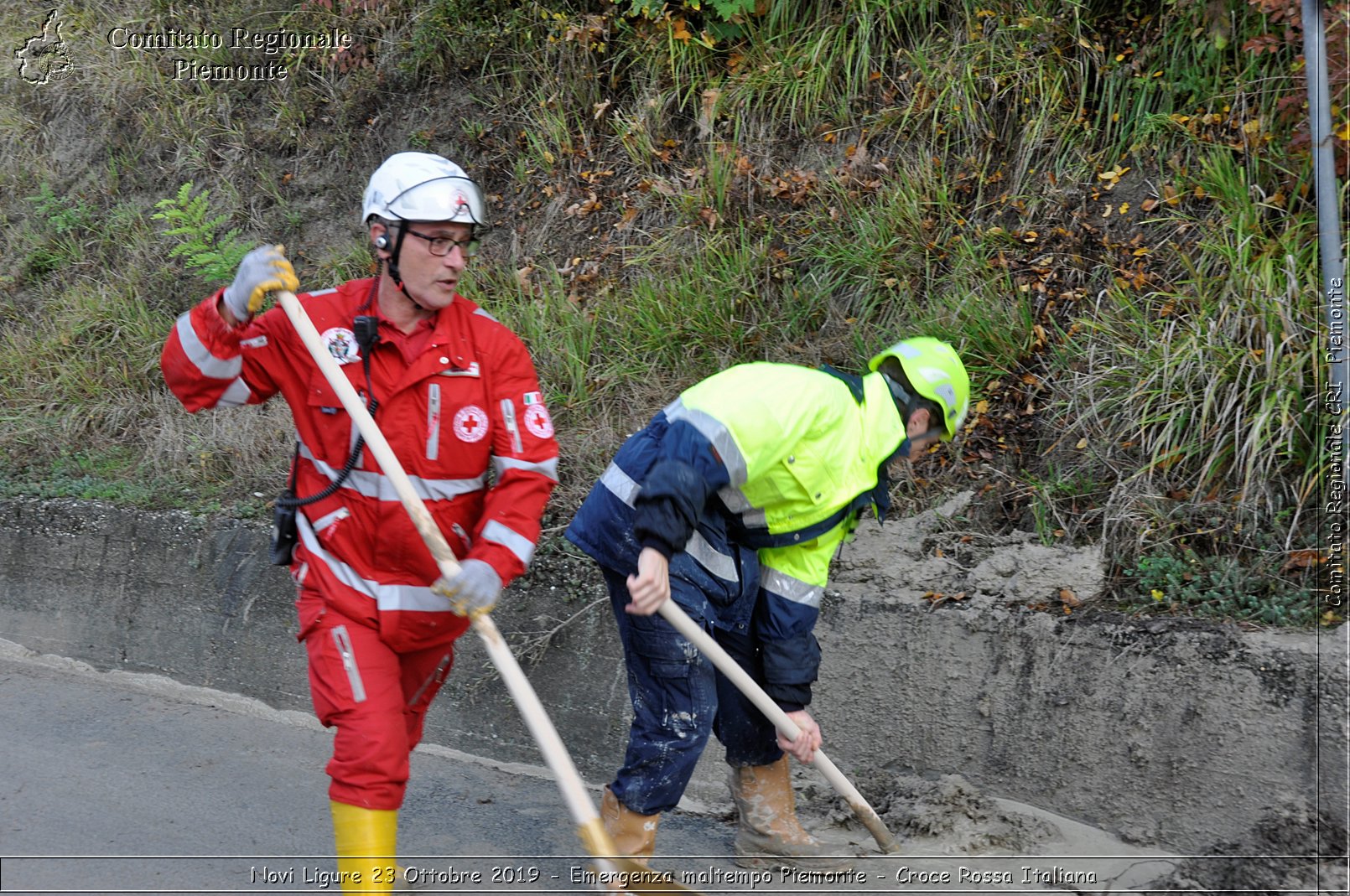 Novi Ligure 23 Ottobre 2019 - Emergenza maltempo Piemonte - Croce Rossa Italiana