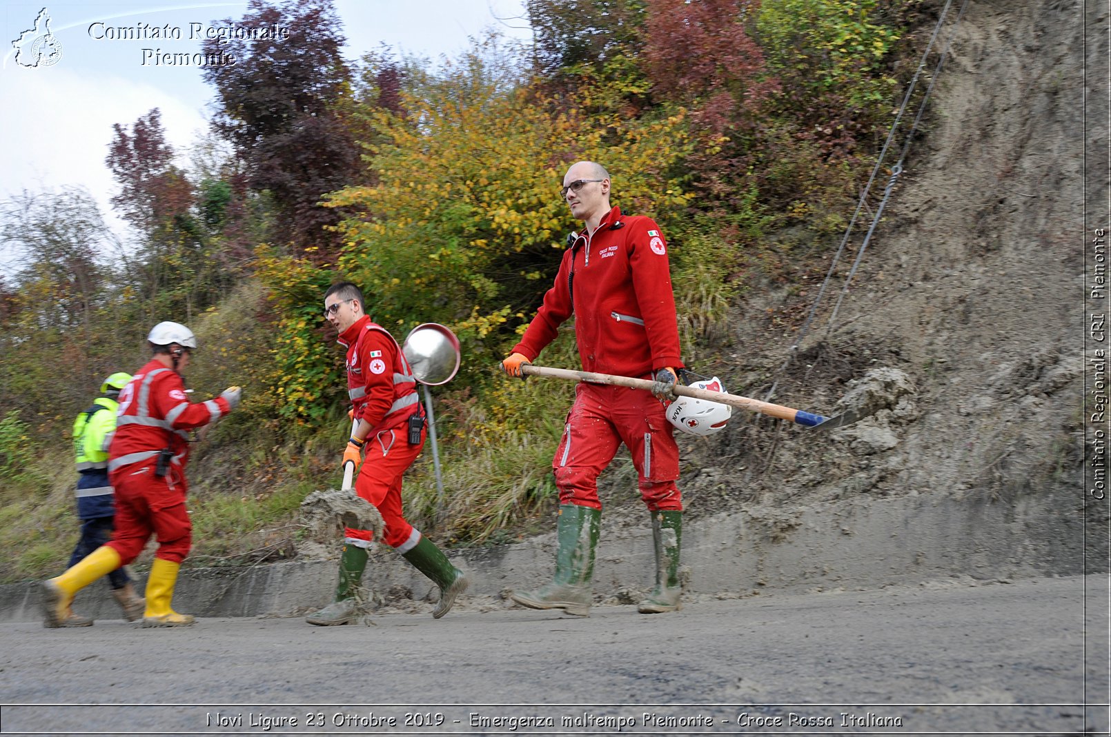 Novi Ligure 23 Ottobre 2019 - Emergenza maltempo Piemonte - Croce Rossa Italiana