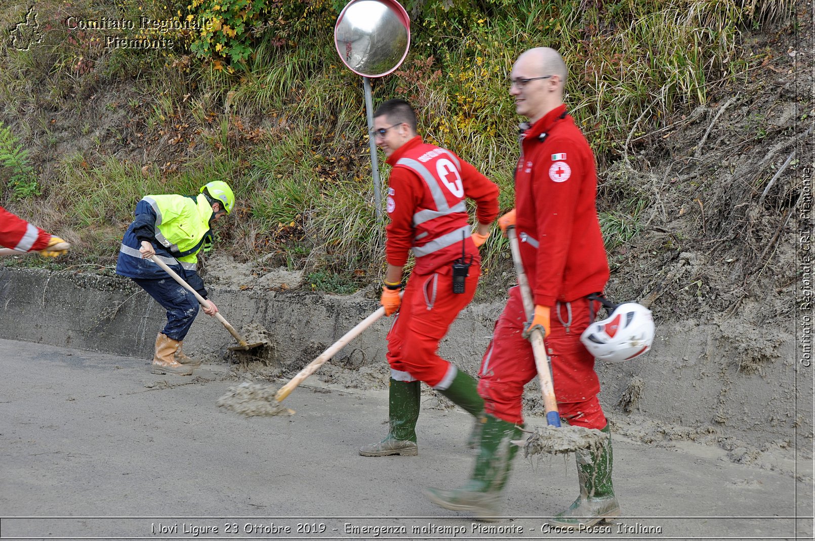 Novi Ligure 23 Ottobre 2019 - Emergenza maltempo Piemonte - Croce Rossa Italiana