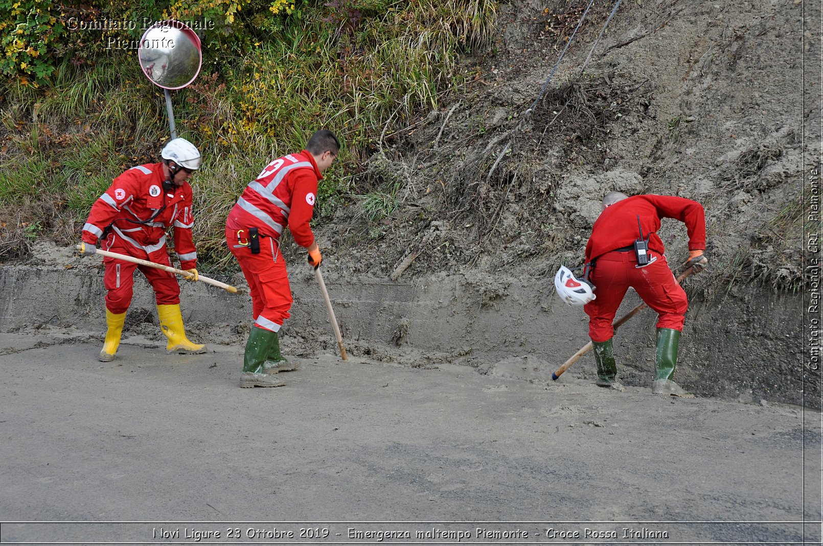 Novi Ligure 23 Ottobre 2019 - Emergenza maltempo Piemonte - Croce Rossa Italiana