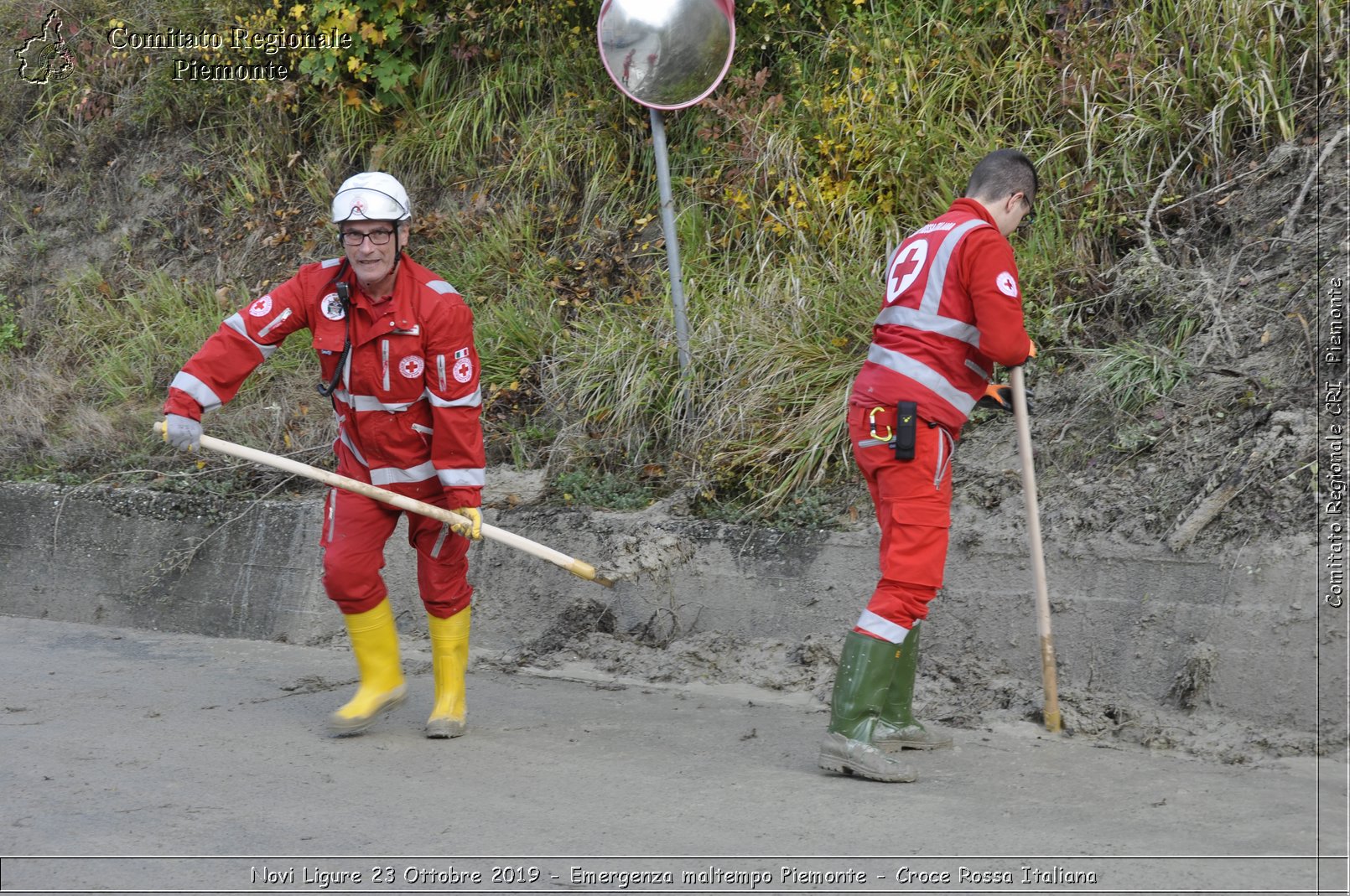 Novi Ligure 23 Ottobre 2019 - Emergenza maltempo Piemonte - Croce Rossa Italiana