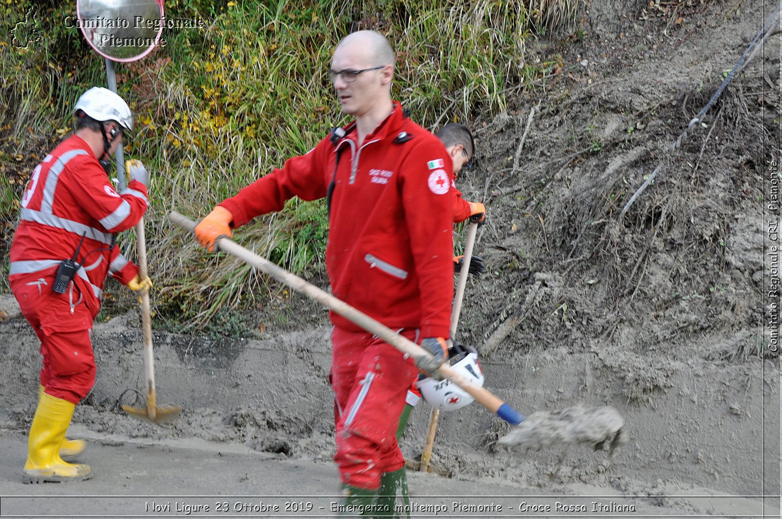 Novi Ligure 23 Ottobre 2019 - Emergenza maltempo Piemonte - Croce Rossa Italiana