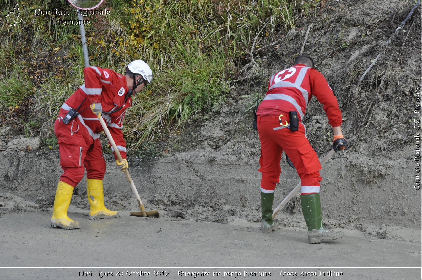 Novi Ligure 23 Ottobre 2019 - Emergenza maltempo Piemonte - Croce Rossa Italiana