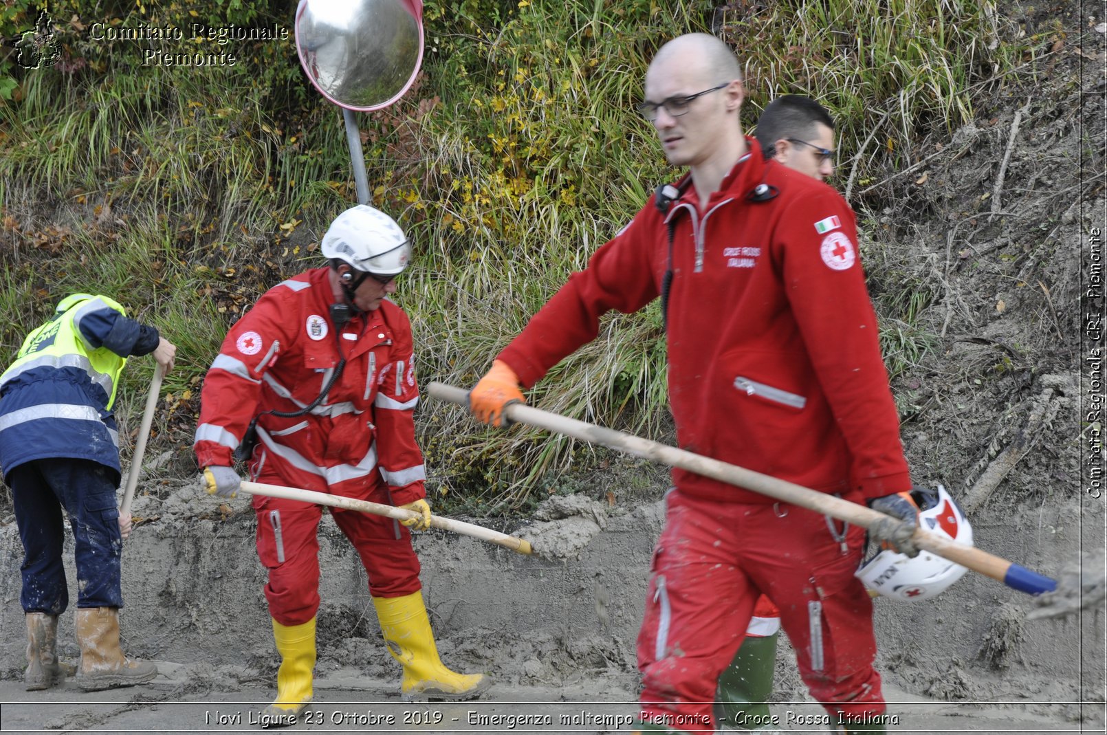 Novi Ligure 23 Ottobre 2019 - Emergenza maltempo Piemonte - Croce Rossa Italiana