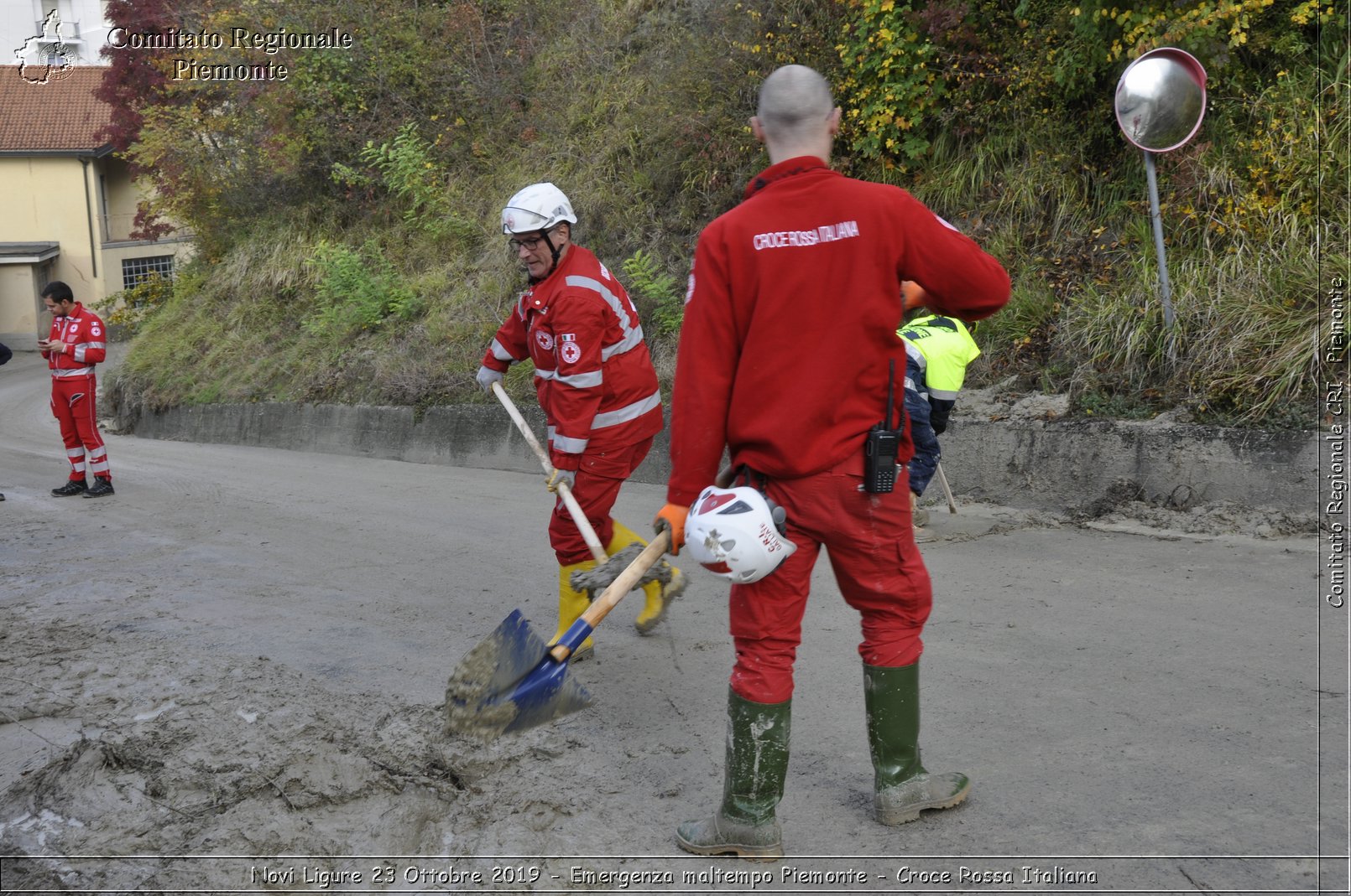 Novi Ligure 23 Ottobre 2019 - Emergenza maltempo Piemonte - Croce Rossa Italiana