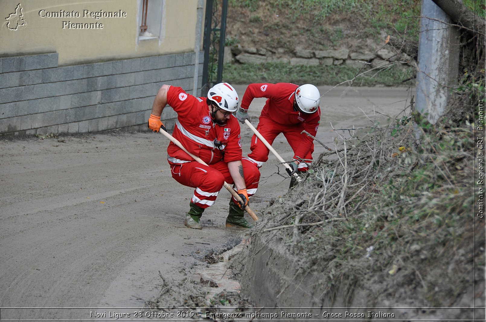 Novi Ligure 23 Ottobre 2019 - Emergenza maltempo Piemonte - Croce Rossa Italiana