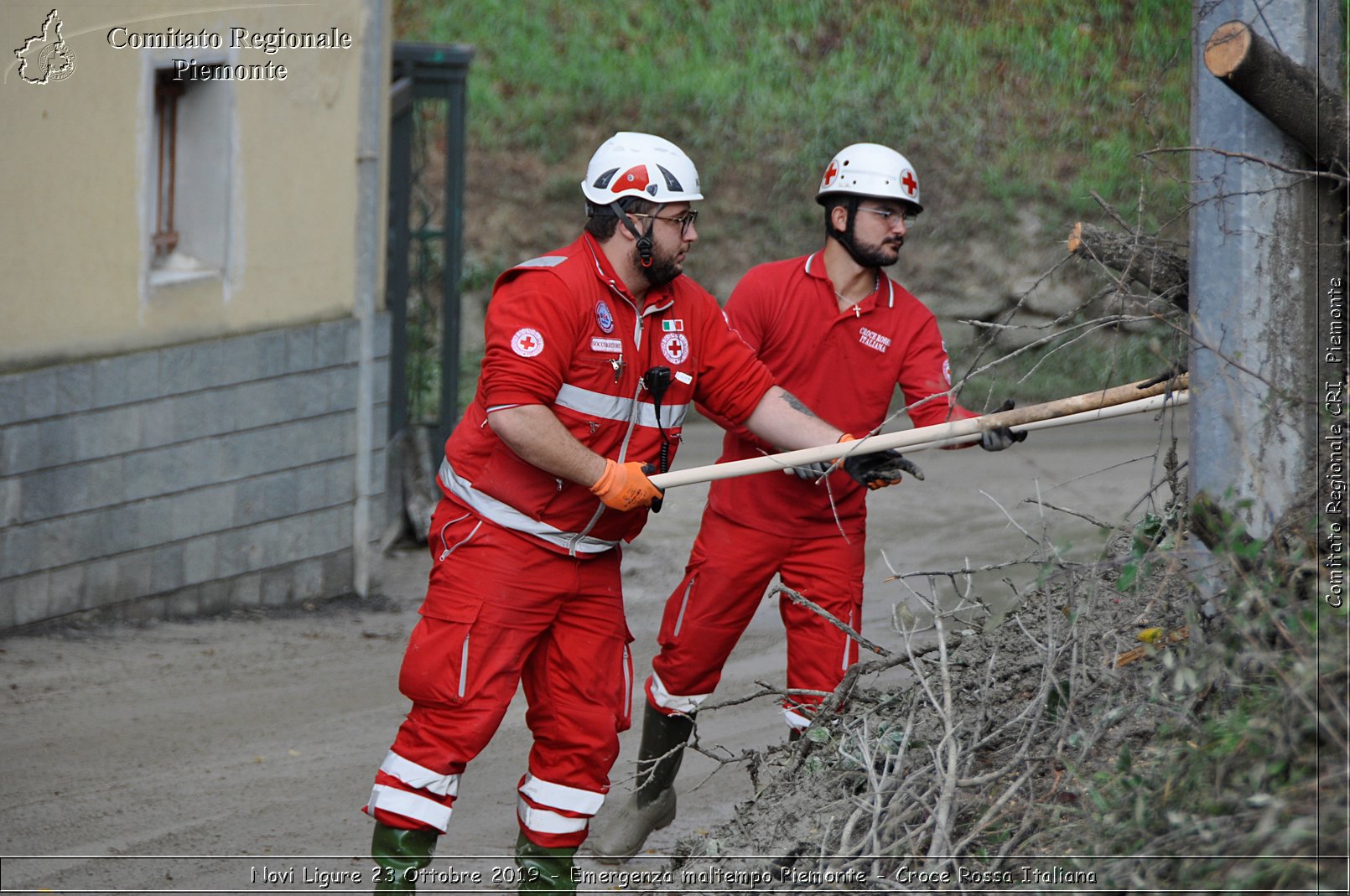 Novi Ligure 23 Ottobre 2019 - Emergenza maltempo Piemonte - Croce Rossa Italiana