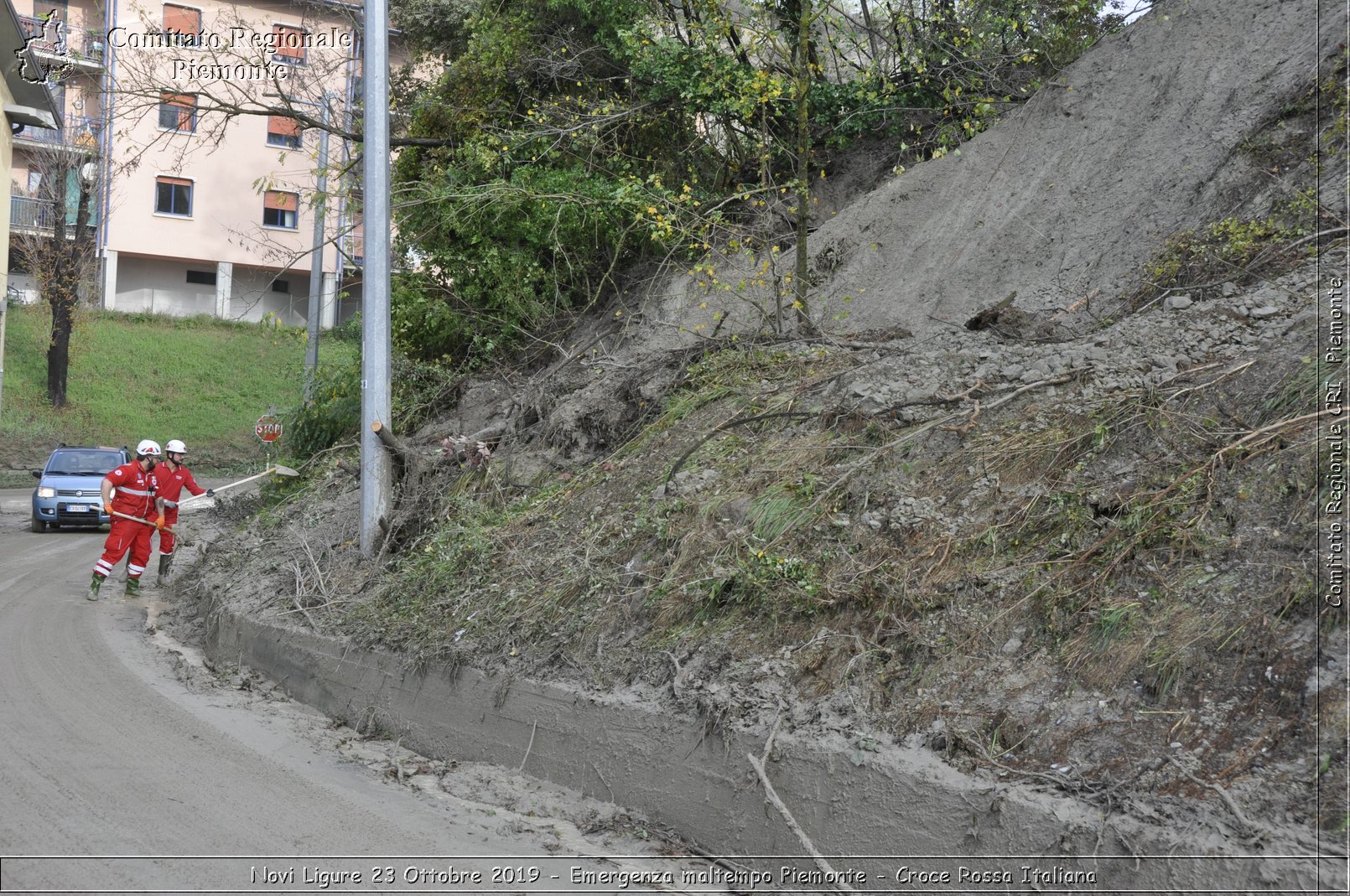 Novi Ligure 23 Ottobre 2019 - Emergenza maltempo Piemonte - Croce Rossa Italiana