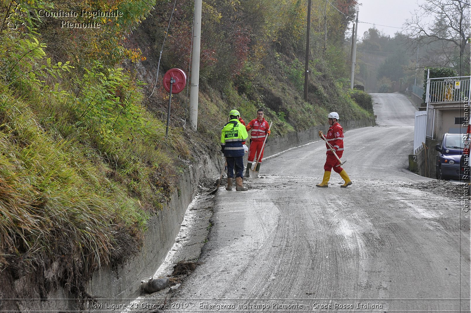 Novi Ligure 23 Ottobre 2019 - Emergenza maltempo Piemonte - Croce Rossa Italiana