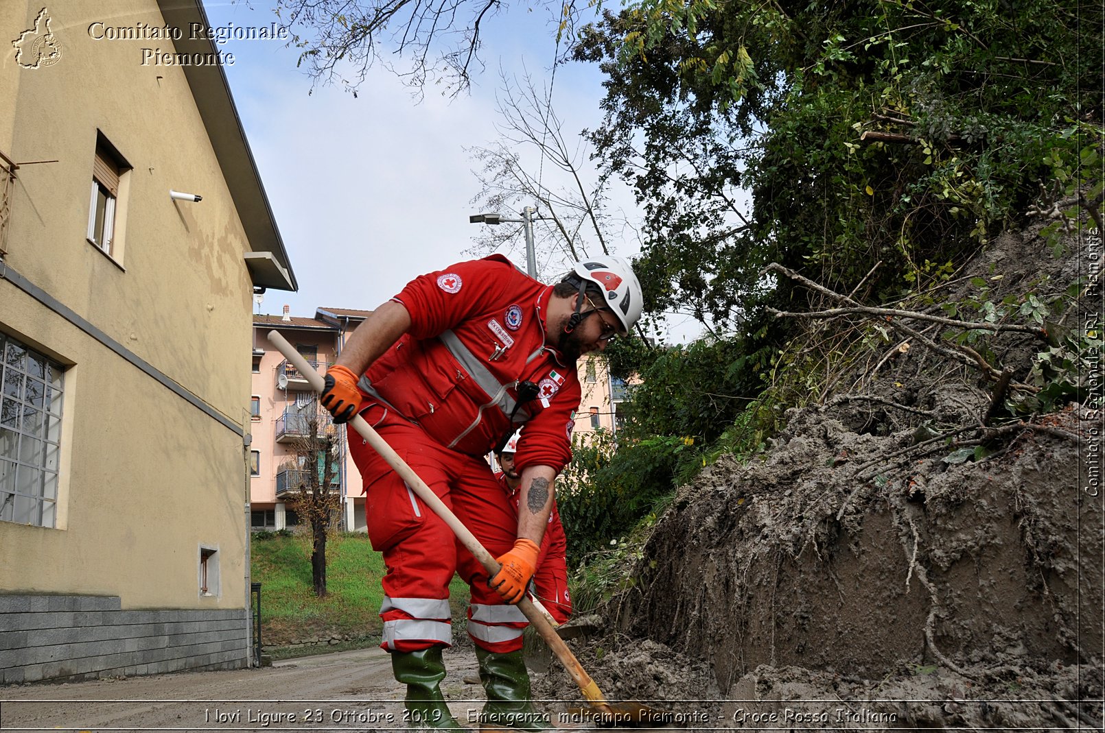 Novi Ligure 23 Ottobre 2019 - Emergenza maltempo Piemonte - Croce Rossa Italiana