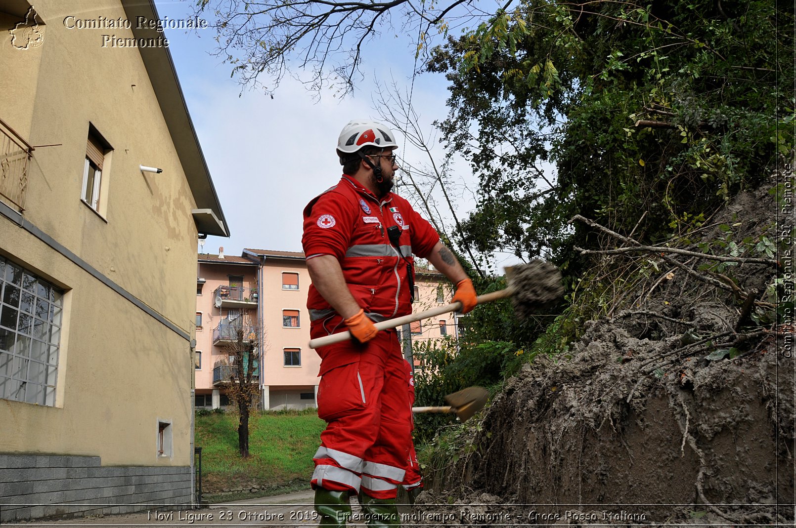 Novi Ligure 23 Ottobre 2019 - Emergenza maltempo Piemonte - Croce Rossa Italiana