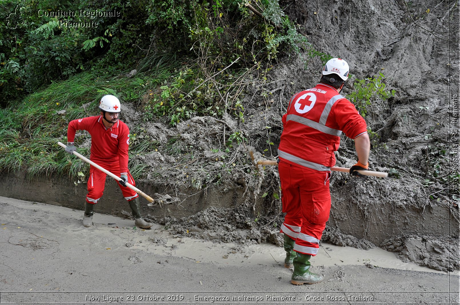 Novi Ligure 23 Ottobre 2019 - Emergenza maltempo Piemonte - Croce Rossa Italiana