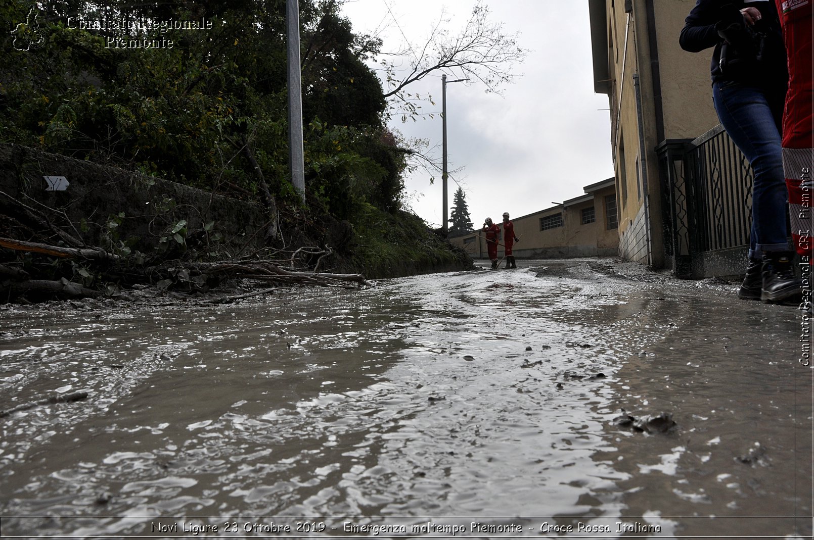 Novi Ligure 23 Ottobre 2019 - Emergenza maltempo Piemonte - Croce Rossa Italiana