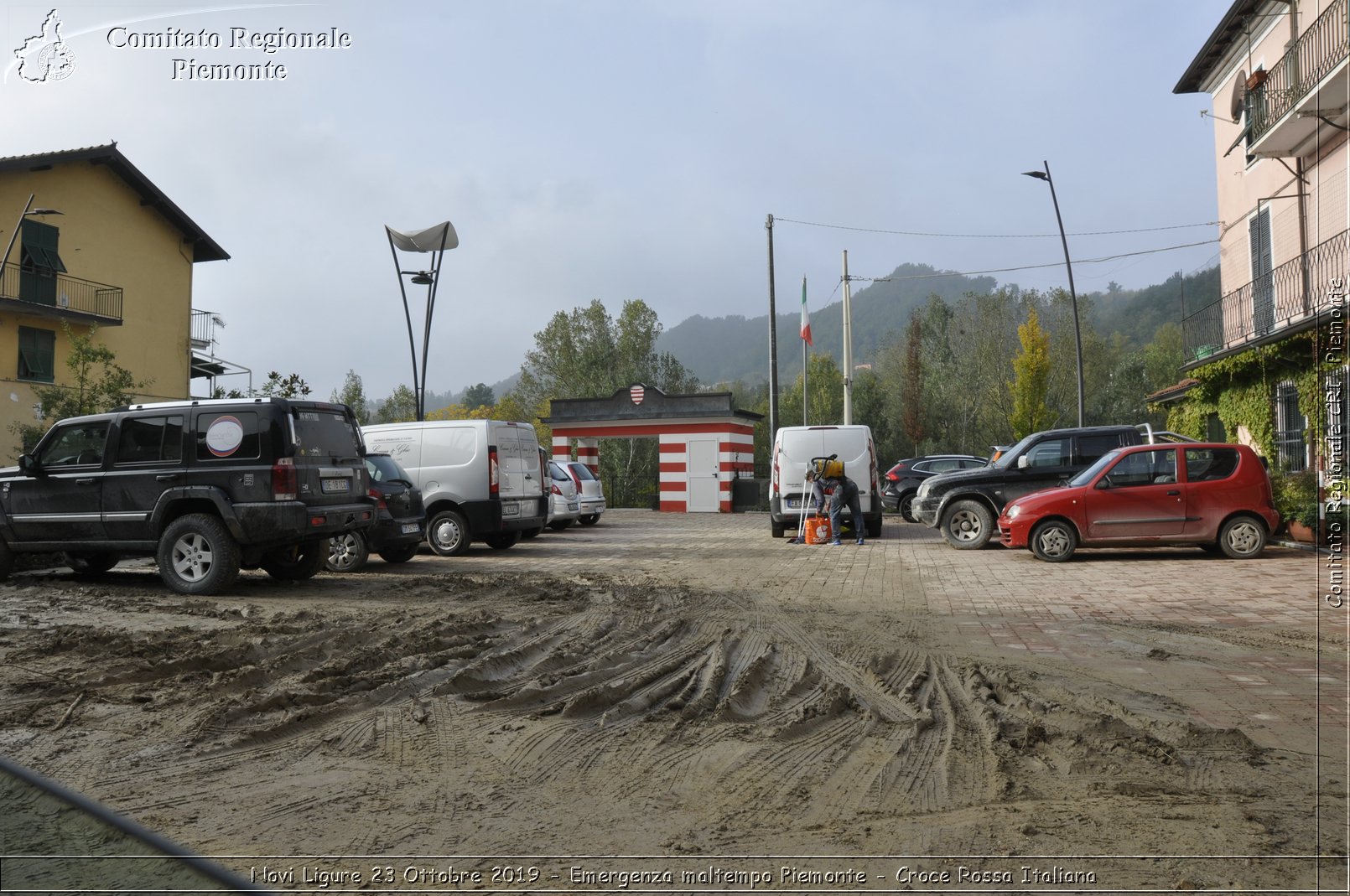 Novi Ligure 23 Ottobre 2019 - Emergenza maltempo Piemonte - Croce Rossa Italiana