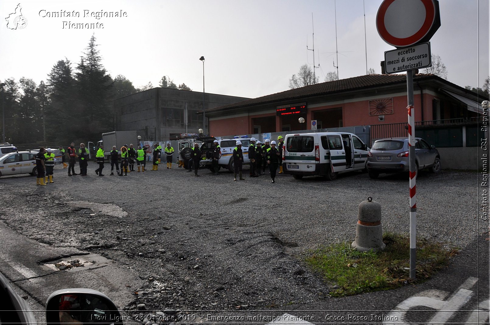 Novi Ligure 23 Ottobre 2019 - Emergenza maltempo Piemonte - Croce Rossa Italiana