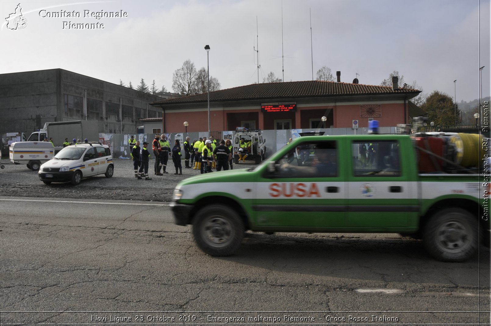 Novi Ligure 23 Ottobre 2019 - Emergenza maltempo Piemonte - Croce Rossa Italiana