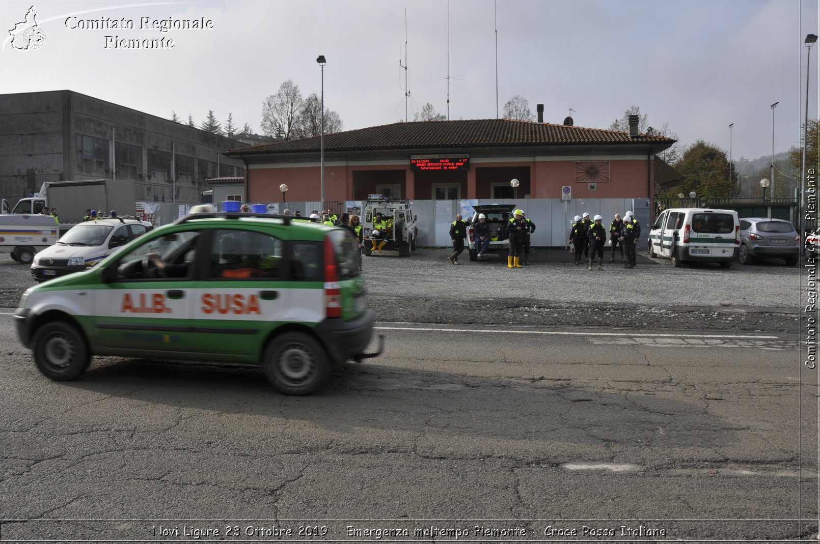 Novi Ligure 23 Ottobre 2019 - Emergenza maltempo Piemonte - Croce Rossa Italiana