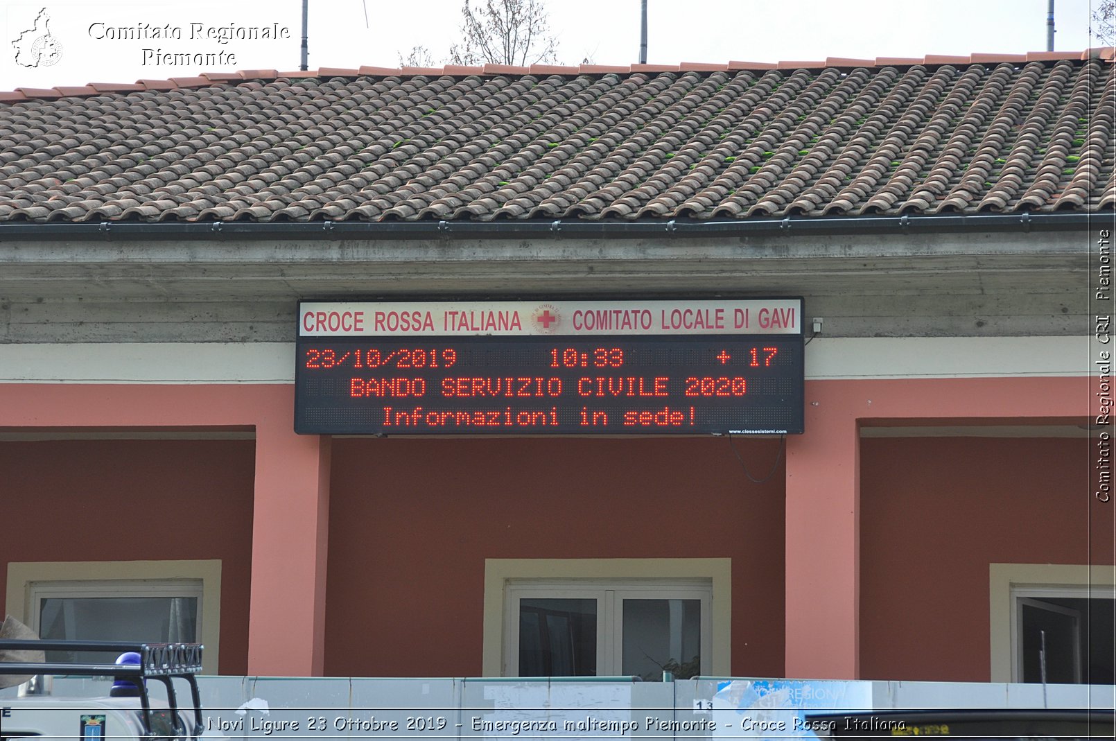 Novi Ligure 23 Ottobre 2019 - Emergenza maltempo Piemonte - Croce Rossa Italiana