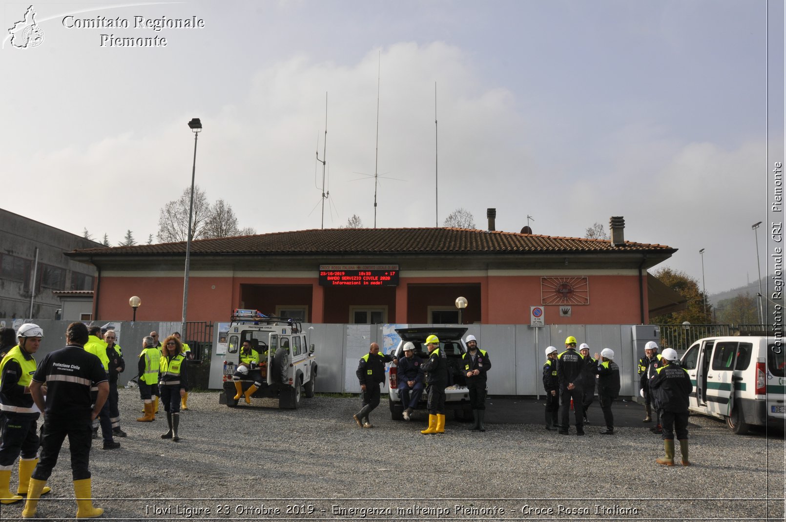 Novi Ligure 23 Ottobre 2019 - Emergenza maltempo Piemonte - Croce Rossa Italiana